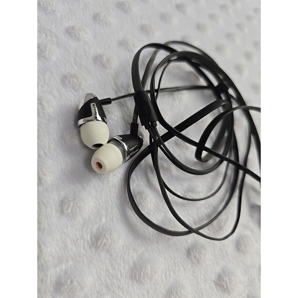 Klipsch Wired Headphones Earbuds White Gray Ear Buds Silicone Phone Head Phones